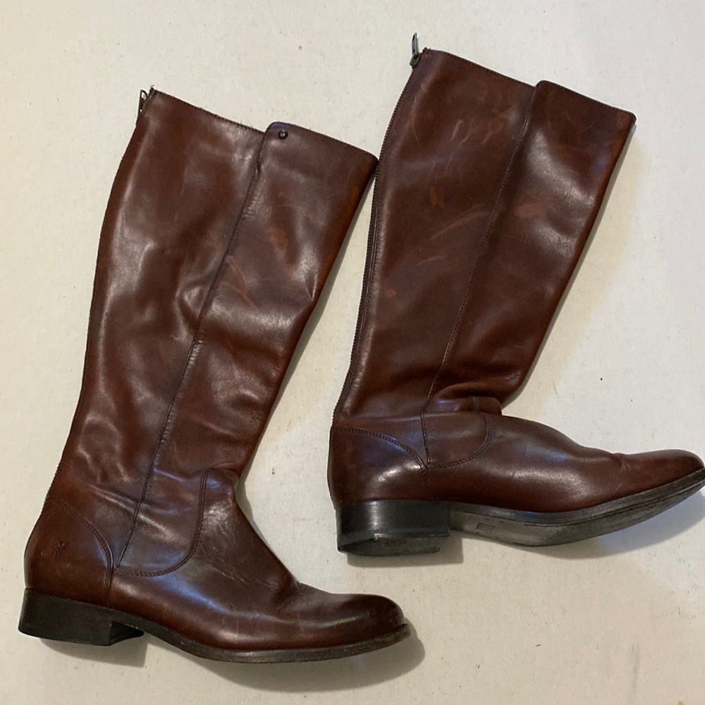 Frye Leather tall riding women boots in size 7B
